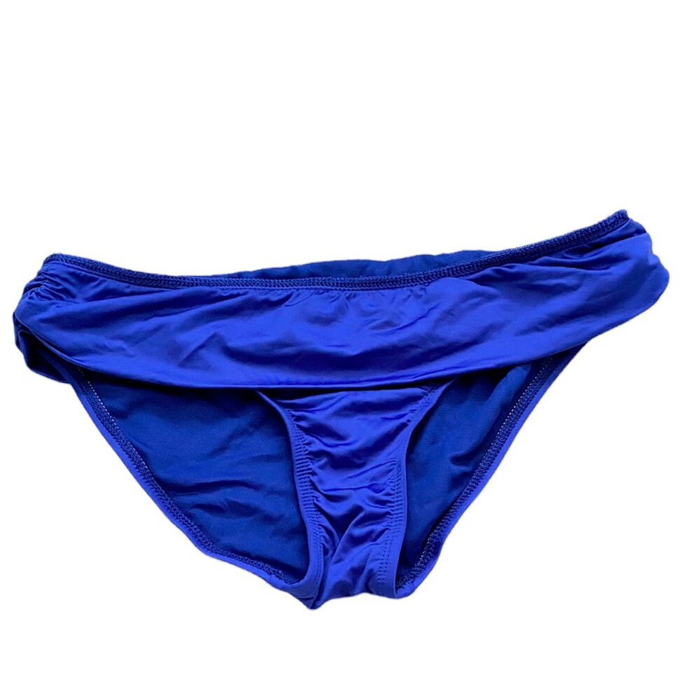 NEW Apt 9 Women's Bikini Bottoms Swimsuit size 8 Blue Full Coverage Accents
